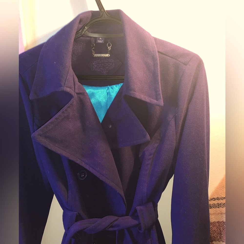 Wool trench coat